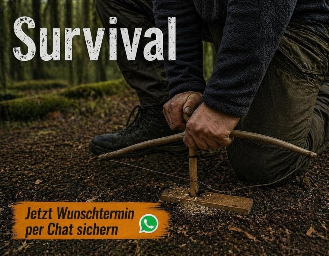Survival-Training mit Feuer und Bushcraft in der Vulkaneifel