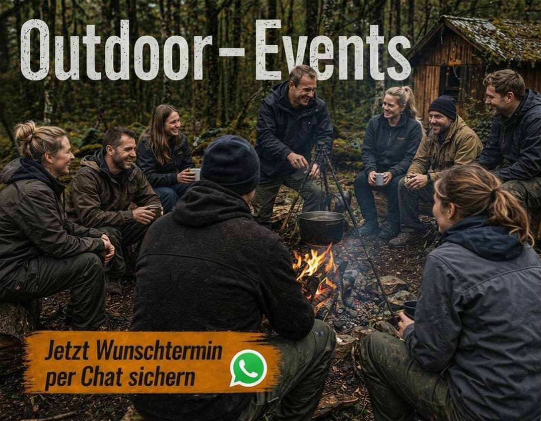 Outdoor-Gruppenaktivität mit Bushcraft in der Vulkaneifel